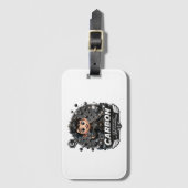 koffer voor laptop met carbonelement bagagelabel (Voorkant (verticaal))