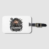 koffer voor laptop met carbonelement bagagelabel (Voorkant (horizontaal))