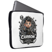 koffer voor laptop met carbonelement sleeve (Voorkant Rechts)