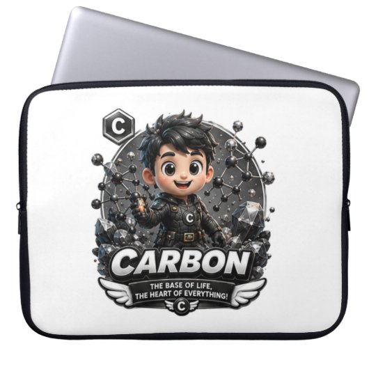 koffer voor laptop met carbonelement sleeve (Voorkant)