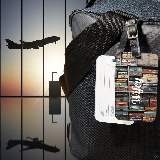  koffer Wifey Travel Wanderlust Foto Bagagelabel