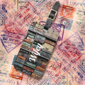  koffer Wifey Travel Wanderlust Foto Bagagelabel