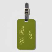 Kofferanhänger - Wo bin ich? Bagagelabel (Voorkant (verticaal))