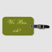 Kofferanhänger - Wo bin ich? Bagagelabel (Voorkant (horizontaal))
