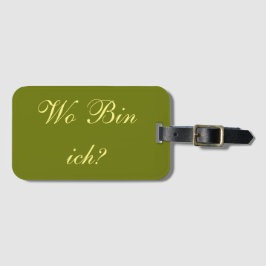 Kofferanhänger - Wo bin ich? Bagagelabel