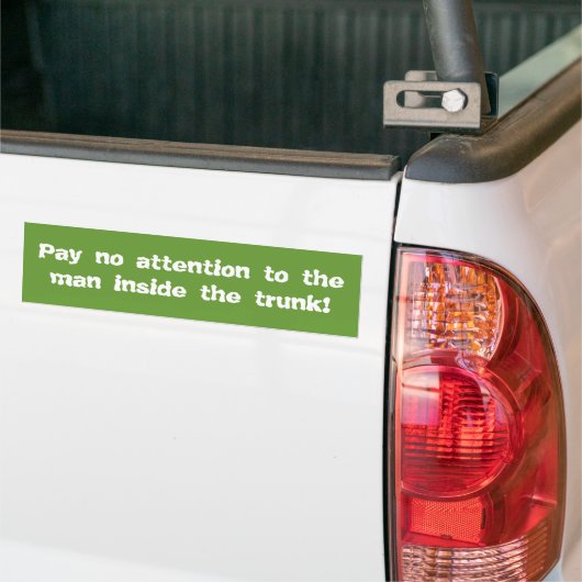 kofferbak bumpersticker (Op Truck)