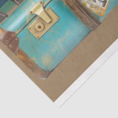 kofferfronten en reis stickers tissuepapier (Detail)