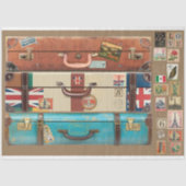 kofferfronten en reis stickers tissuepapier (Voorkant)