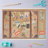  kofferfronten en reis stickers tissuepapier (Craft)