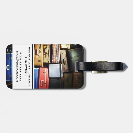 Koffers Foto Bagagelabel (Achterkant horizontaal)