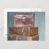  koffers - Gestapelde bagage Briefkaart (Voorkant / Achterkant)