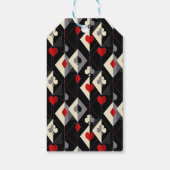 Koffers van speelkaarten in poker. cadeaulabel (Achterkant)