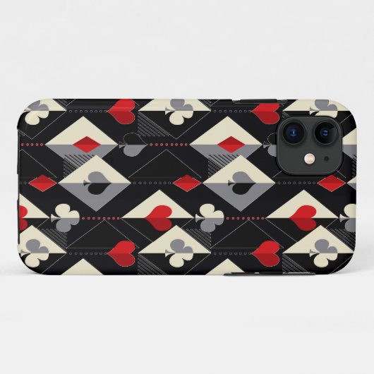 Koffers van speelkaarten in poker. Case-Mate iPhone case (Achterkant (horizontaal))