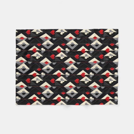 Koffers van speelkaarten in poker. fleece deken (Voorkant (Horizontaal))