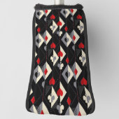 Koffers van speelkaarten in poker. golfheadcover (Draai 90)