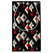 Koffers van speelkaarten in poker. klein cadeauzakje (Achterkant)