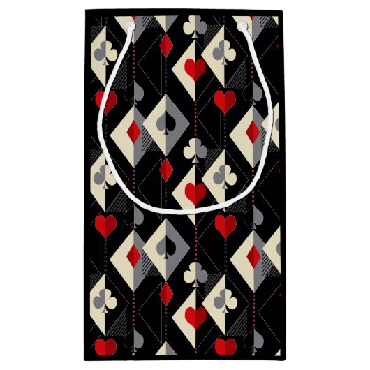 Koffers van speelkaarten in poker. klein cadeauzakje (Achterkant)