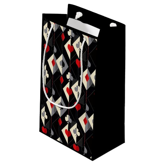 Koffers van speelkaarten in poker. klein cadeauzakje (Achterkant Gekanteld)