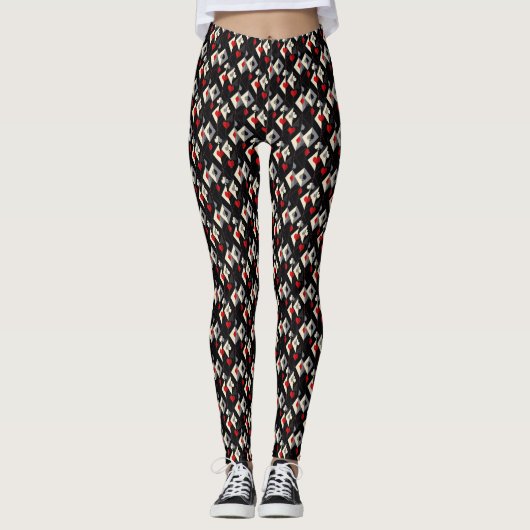 Koffers van speelkaarten in poker. leggings (Voorkant)