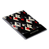 Koffers van speelkaarten in poker. notitieboek (Rechterzijde)