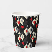 Koffers van speelkaarten in poker. papieren bekers (Voorkant)