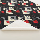 Koffers van speelkaarten in poker. sherpa deken (3/4)