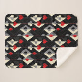 Koffers van speelkaarten in poker. sherpa deken (Voorkant (horizontaal))