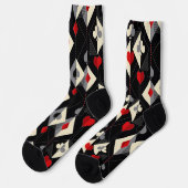 Koffers van speelkaarten in poker. sokken (Links)