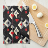 Koffers van speelkaarten in poker. theedoek (Quarter Fold)