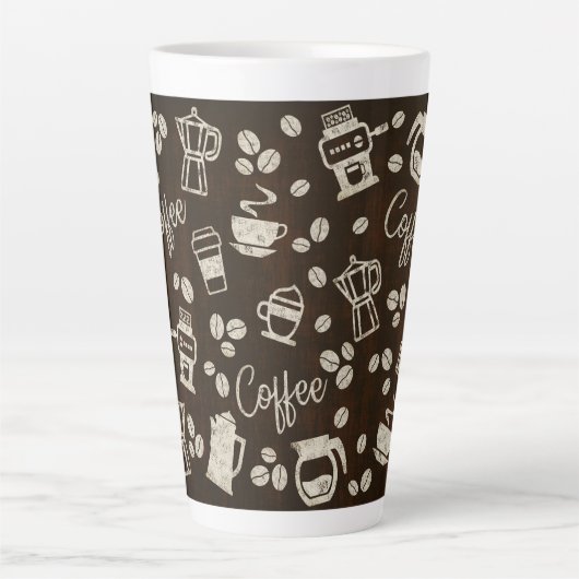 Koffie - 17 oz. Latte Mok (Voorkant)