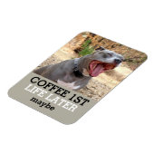 Koffie 1 leven later Pitbull Magnet Magneet (Linkerzijde)