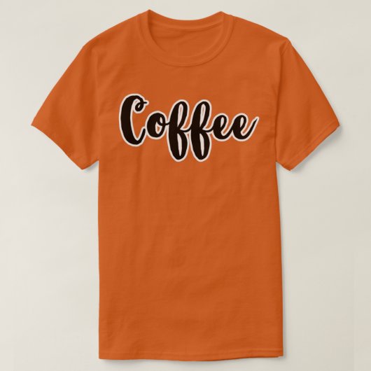 Koffie 1 t-shirt (Design voorkant)