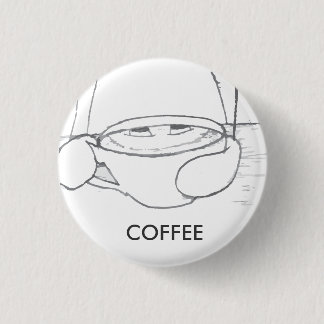Koffie 2.0 ronde button 3,2 cm