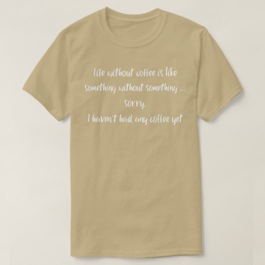 koffie 2 t-shirt (Design voorkant)
