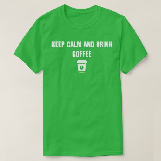 Koffie 2 voor kalk en Drink houden T-shirt (Design voorkant)