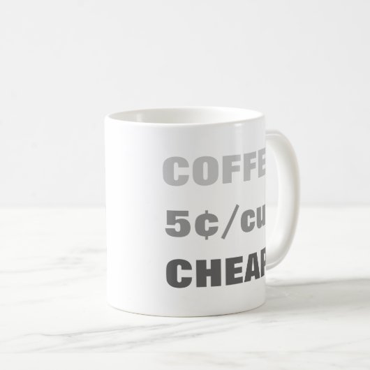 KOFFIE 5-/mok CUP Koffiemok (Voorkant rechts)