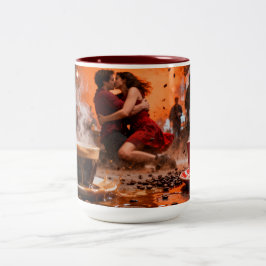Koffie 7 Liefde Tweekleurige Koffiemok