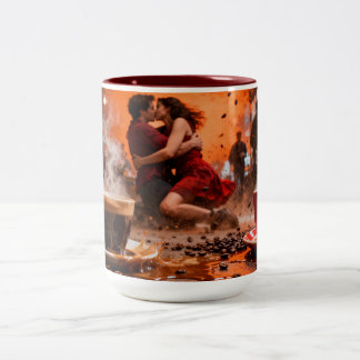 Koffie 7 Liefde Tweekleurige Koffiemok