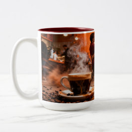 Koffie 7 Liefde Tweekleurige Koffiemok