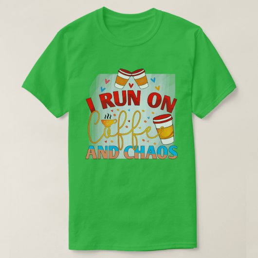 Koffie 9 t-shirt (Design voorkant)