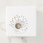 Koffie A baby brouwt Baby shower Bedankjes Labels (In situ)