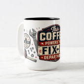 Koffie Aandrijft De Repareerafdeling Mok (Voorkant links)