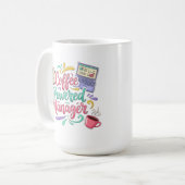 Koffie Aangedreven Manager Grappig Professionele K Koffiemok (Voorkant links)