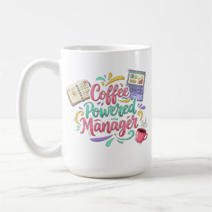 Koffie Aangedreven Manager Grappig Professionele K Koffiemok