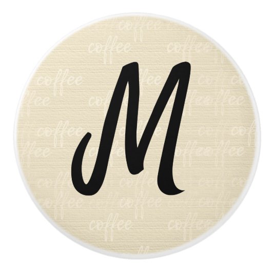 Koffie Aangepaste keramische knop (Voorkant)