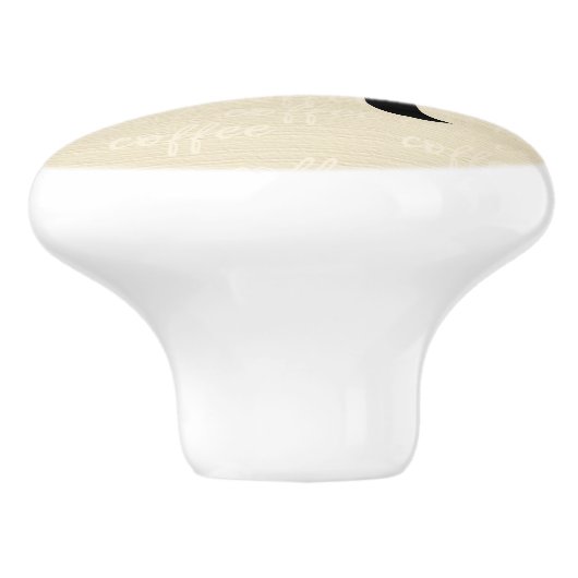 Koffie Aangepaste keramische knop (Zijkant)