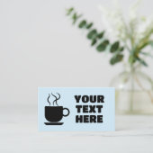 KOFFIE AANGEPASTE VISITEKAARTJES (Staand voorkant)