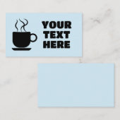 KOFFIE AANGEPASTE VISITEKAARTJES (Voorkant / Achterkant)