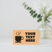 KOFFIE AANGEPASTE VISITEKAARTJES (Staand voorkant)