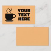 KOFFIE AANGEPASTE VISITEKAARTJES (Voorkant / Achterkant)